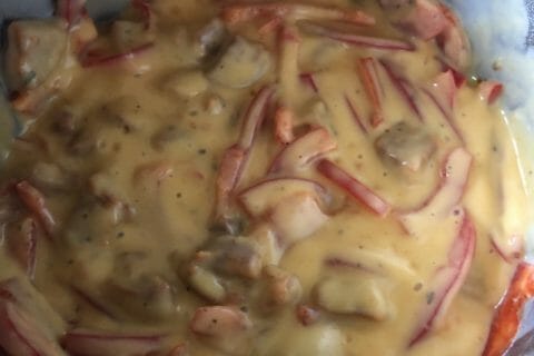 Cliquez pour zoomer ! Gratin de macaroni poivrons et chorizo Thermomix par tiffanixx