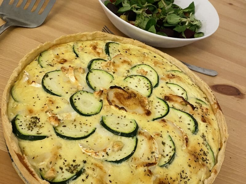 Cliquez pour zoomer ! Tarte courgettes, chèvre et pignons de pin Thermomix par celia_68