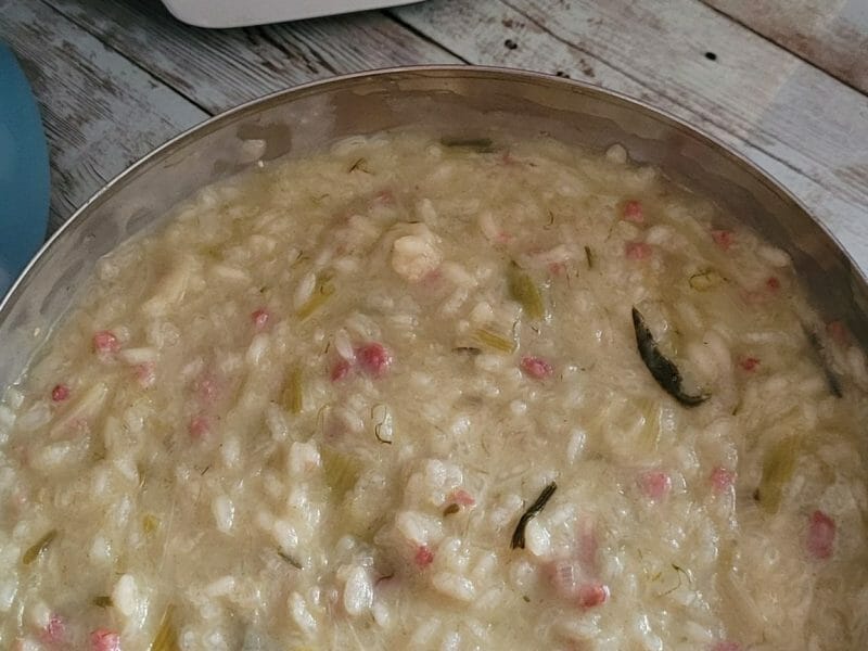 Cliquez pour zoomer ! Risotto poireaux et lardons Thermomix par murielle75