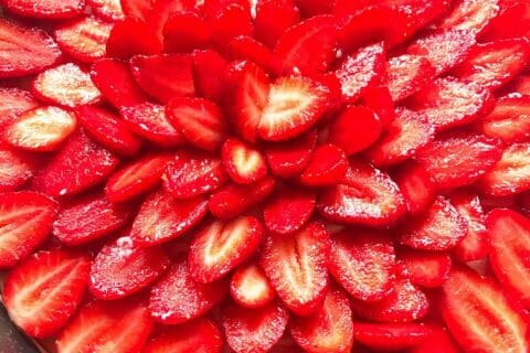 Cliquez pour zoomer ! Tarte aux fraises sans cuisson Thermomix par Morine