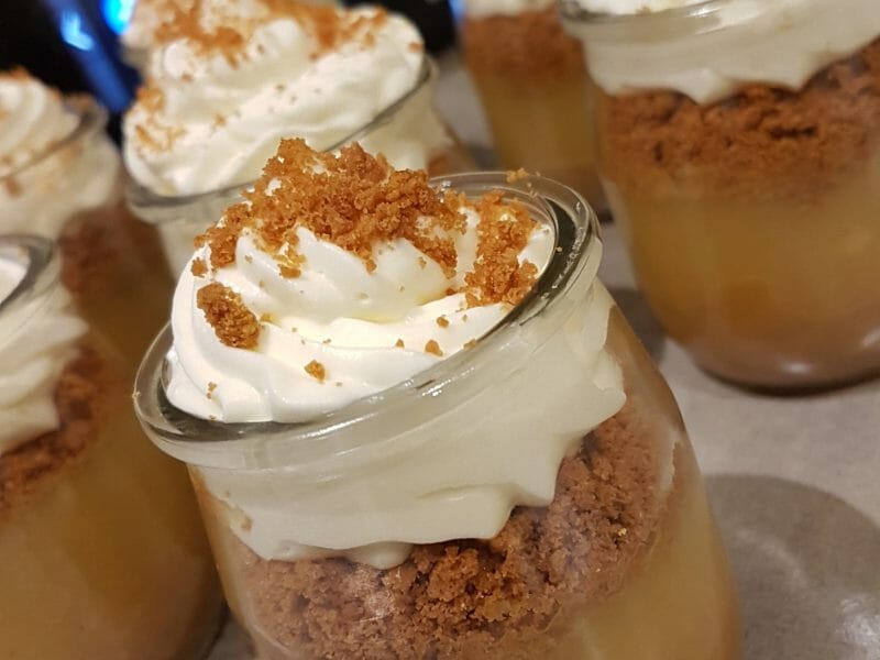 Cliquez pour zoomer ! Verrines pommes caramel et spéculoos Thermomix par soyssia