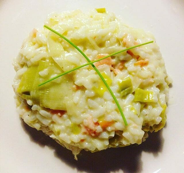 Cliquez pour zoomer ! Risotto poireaux et saumon fumé Thermomix par Priscilla89