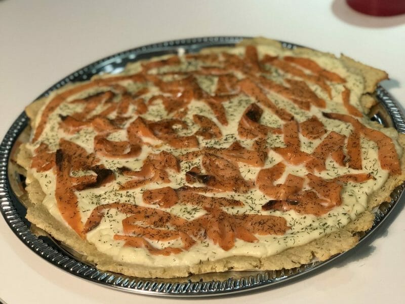 Cliquez pour zoomer ! Pizza au saumon et sauce kiri Thermomix par fabulousfab7