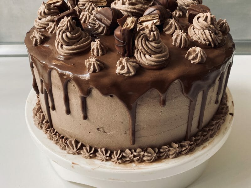 Cliquez pour zoomer ! Layer cake Kinder Bueno Thermomix par Camomille