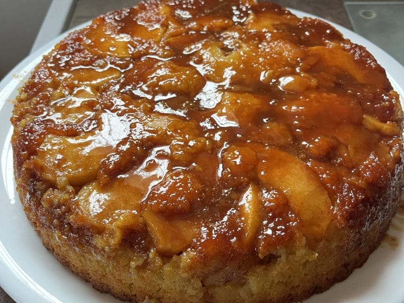 Cliquez pour zoomer ! Gâteau renversé aux pommes caramélisées Thermomix par Dany Olivier