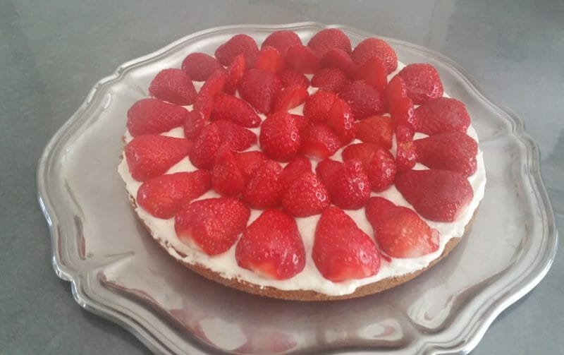 Cliquez pour zoomer ! Tarte aux fraises sans cuisson Thermomix par Snoopy17