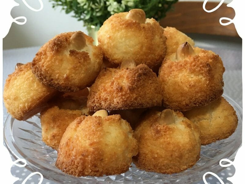 Cliquez pour zoomer ! Rocher coco – Congolais Thermomix par yannaki