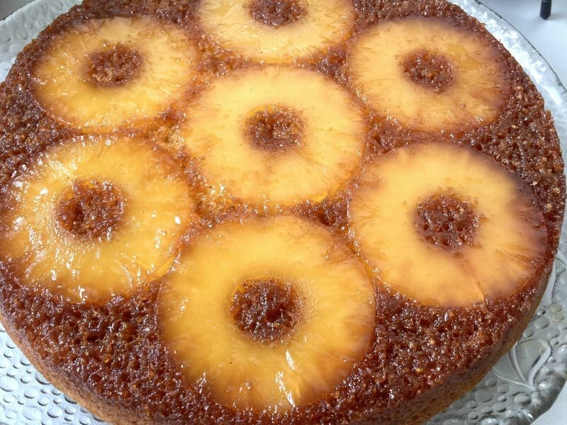 Cliquez pour zoomer ! Gâteau renversé à l’ananas Thermomix par yannaki