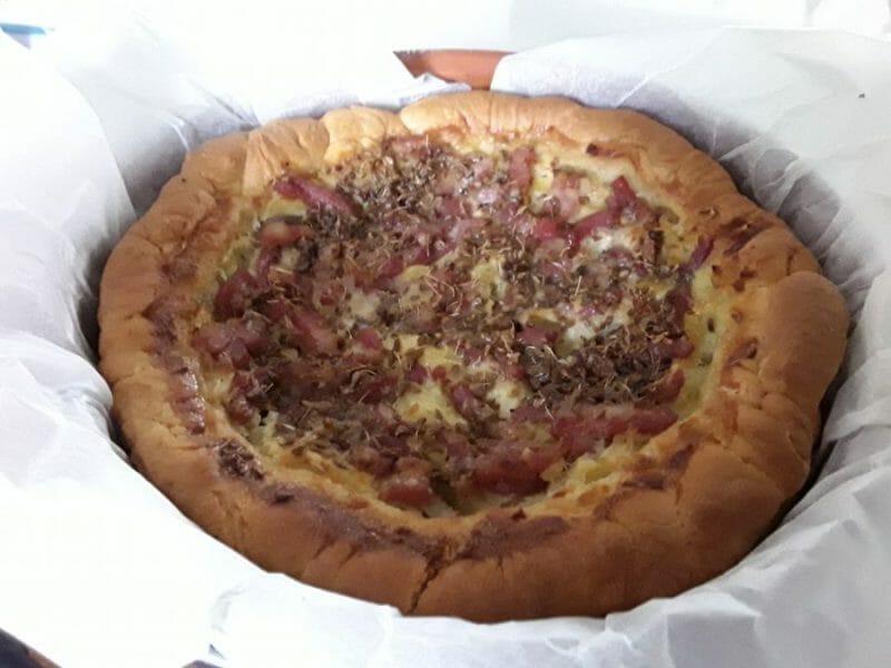 Cliquez pour zoomer ! Zwiebelkuchen – gâteau aux oignons Thermomix par toutoune30