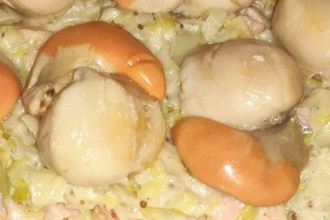 Cliquez pour zoomer ! Saint Jacques aux poireaux Thermomix par jeremy_66