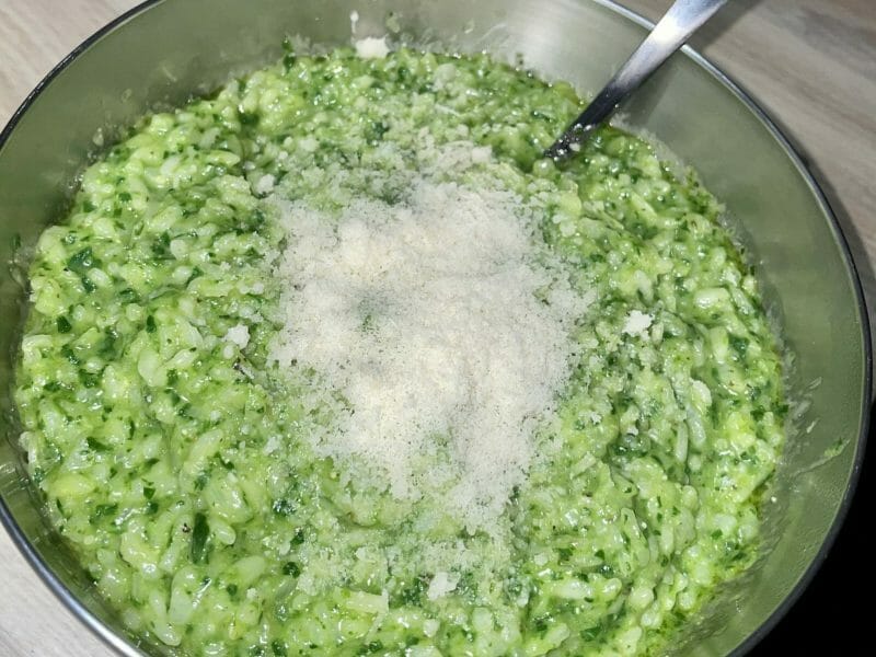 Cliquez pour zoomer ! Risotto au pesto d’épinards et basilic Thermomix par lu_ssy