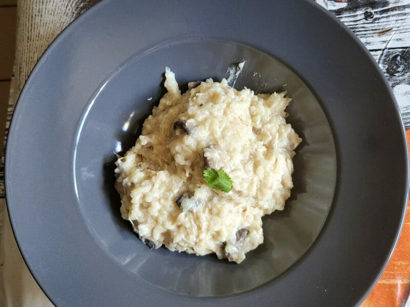 Cliquez pour zoomer ! Risotto poulet et champignons Thermomix par sisi_5