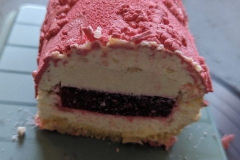 Cliquez pour zoomer ! Bûche citron et framboises Thermomix par Ce Clem