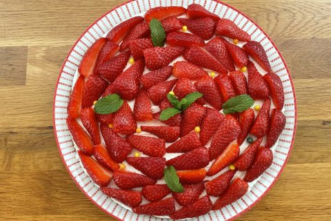 Cliquez pour zoomer ! Tarte aux fraises sans cuisson Thermomix par Ce Clem