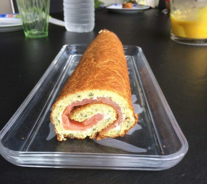 Cliquez pour zoomer ! Roulé aux courgettes et au saumon fumé Thermomix par marysou47