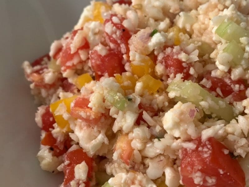 Cliquez pour zoomer ! Taboulé de chou-fleur Thermomix par nanoutchette