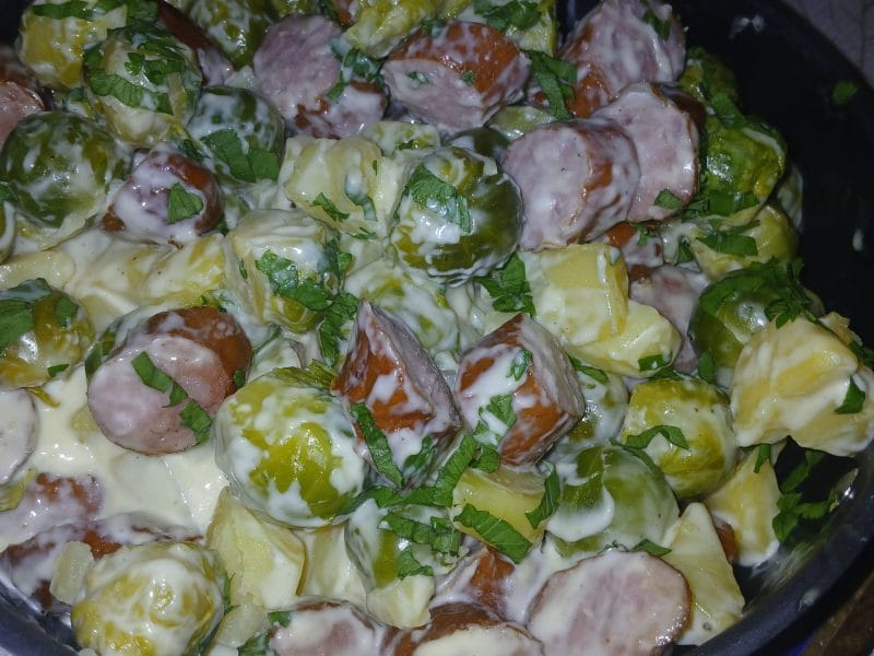 Cliquez pour zoomer ! Potée de choux de Bruxelles Thermomix par fafa50500