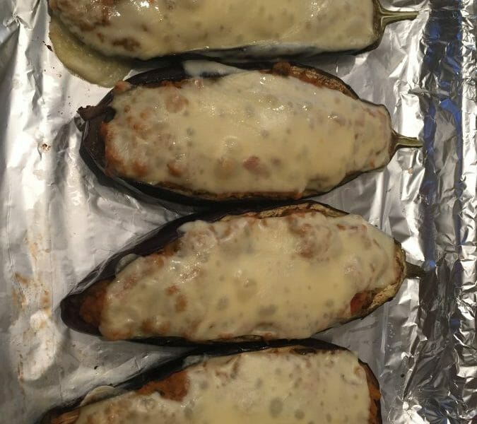 Cliquez pour zoomer ! Aubergines farcies au thon Thermomix par Titine2lola