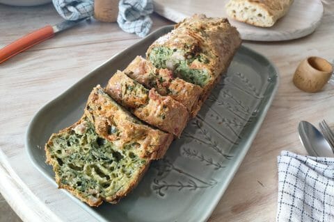 Cliquez pour zoomer ! Cake aux épinards, mozzarella et pesto Thermomix par nellybee