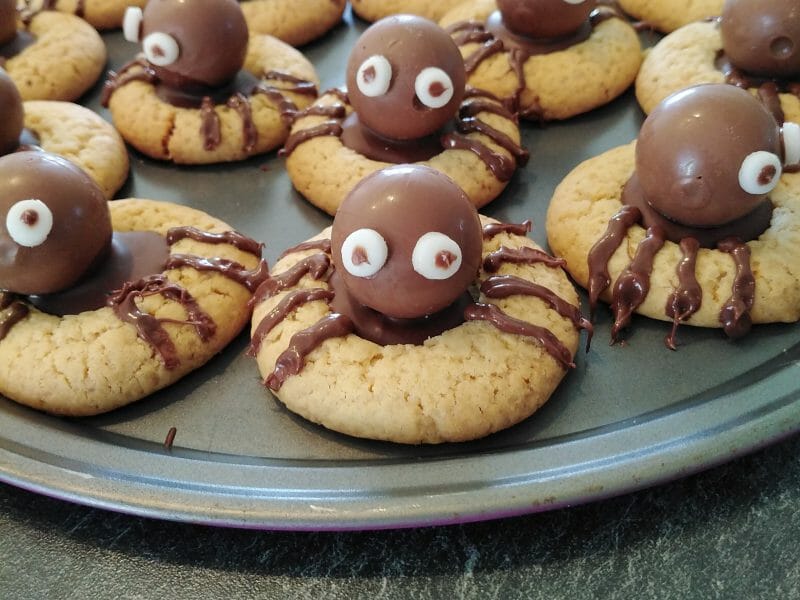 Cliquez pour zoomer ! Spider cookies (cookies araignées) Thermomix par natanaella