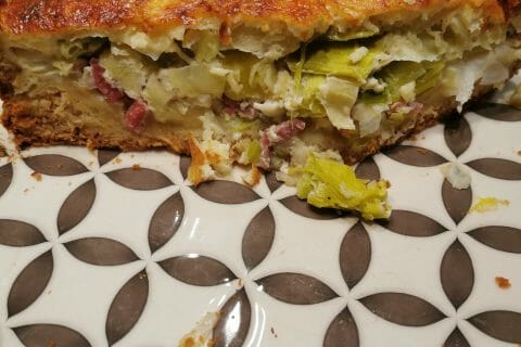 Cliquez pour zoomer ! Gâteau poireaux, lardons et fromage Thermomix par mija