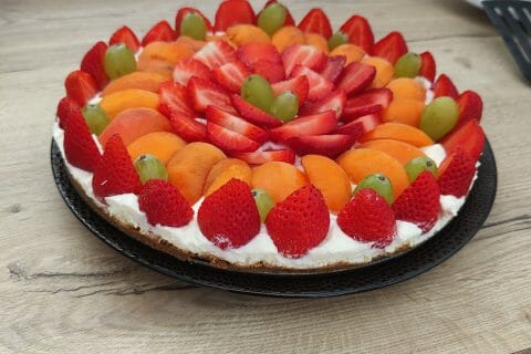 Cliquez pour zoomer ! Tarte aux fraises sans cuisson Thermomix par Manon13