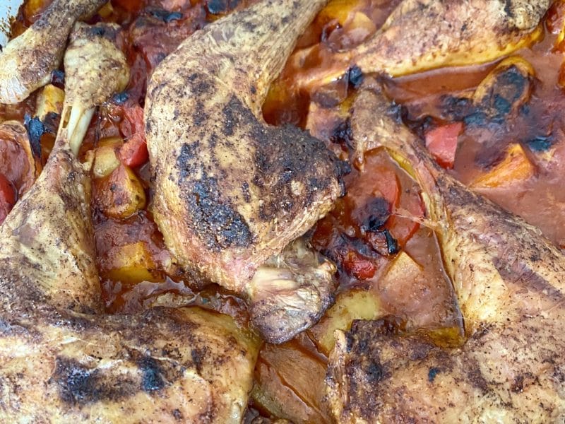 Cliquez pour zoomer ! Poulet aux pommes de terre, poivron et tomates Thermomix par vanessamacaron