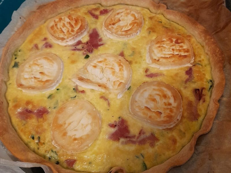 Cliquez pour zoomer ! Tarte courgette, jambon & chèvre Thermomix par virginie2201