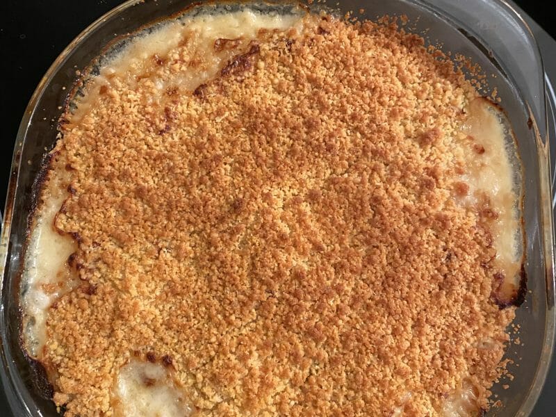 Cliquez pour zoomer ! Crumble courgettes, chèvre et lardons Thermomix par audrey_467