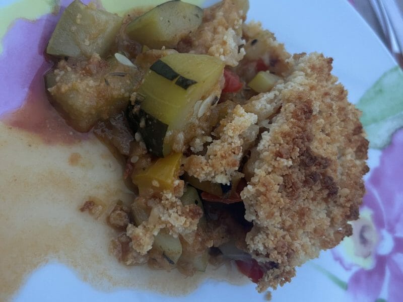 Cliquez pour zoomer ! Crumble aux légumes provençaux Thermomix par ingrid059