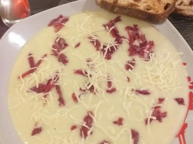 Cliquez pour zoomer ! Crème de poireaux, poires et jambon cru Thermomix par ludivine_27160