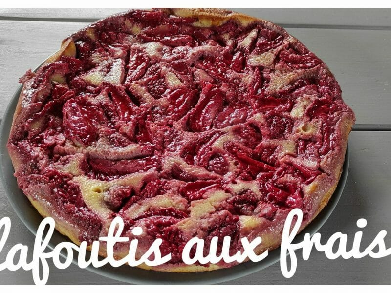 Cliquez pour zoomer ! Clafoutis aux fraises Thermomix par katell_roue