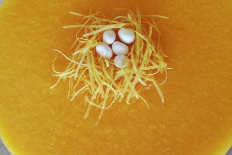 Cliquez pour zoomer ! Panna cotta citron sur sablé spéculoos et miroir de mangue Thermomix par stephane_cindy