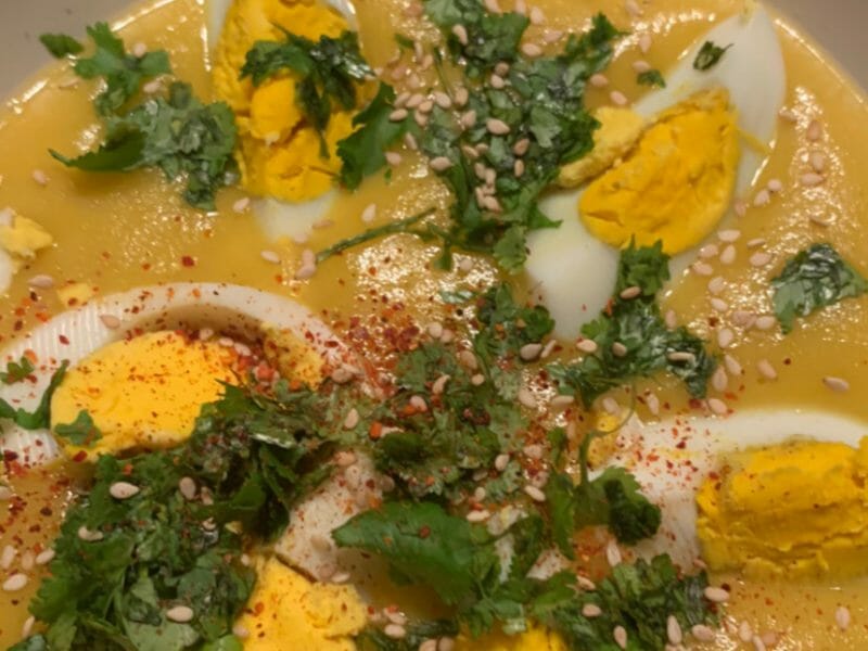 Cliquez pour zoomer ! Soupe aux oeufs et à la coriandre Thermomix par cindy_220