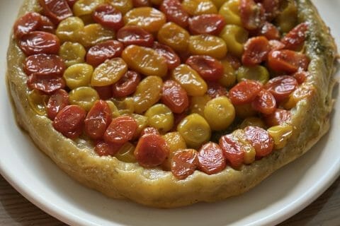 Cliquez pour zoomer ! Tatin de tomates cerises à la tapenade Thermomix par alexis59