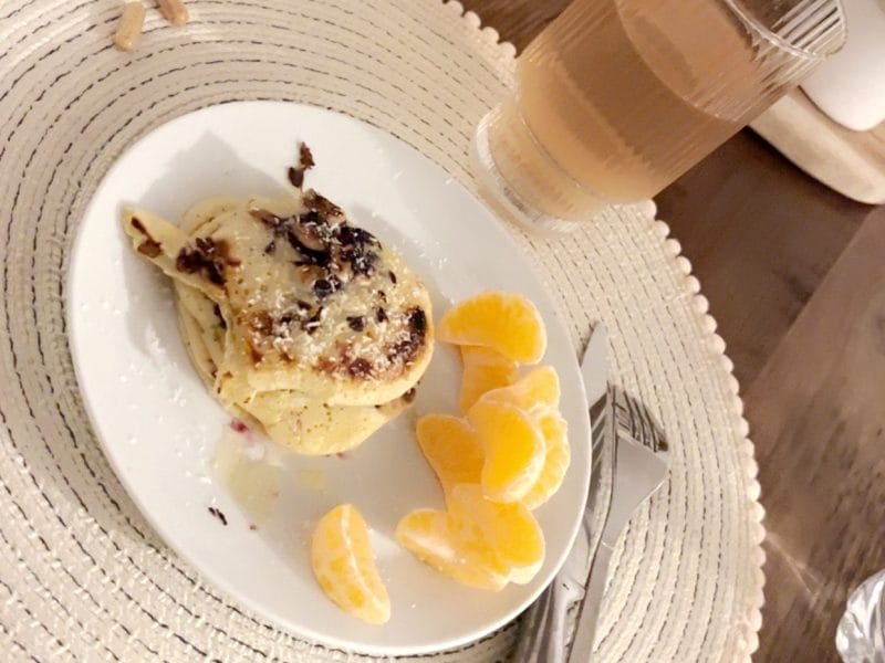 Cliquez pour zoomer ! Pancake myrtilles et pépites de chocolat Thermomix par fatima68000