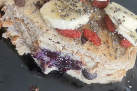Cliquez pour zoomer ! Pancakes healthy flocons d’avoine et banane Thermomix par fatima68000