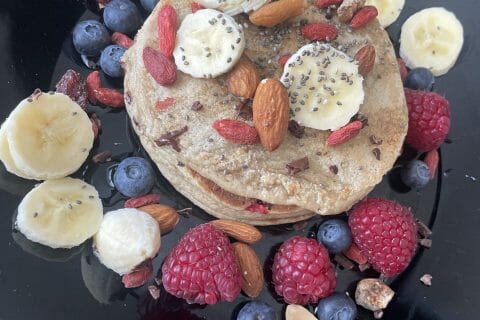 Cliquez pour zoomer ! Pancakes healthy flocons d’avoine et banane Thermomix par fatima68000