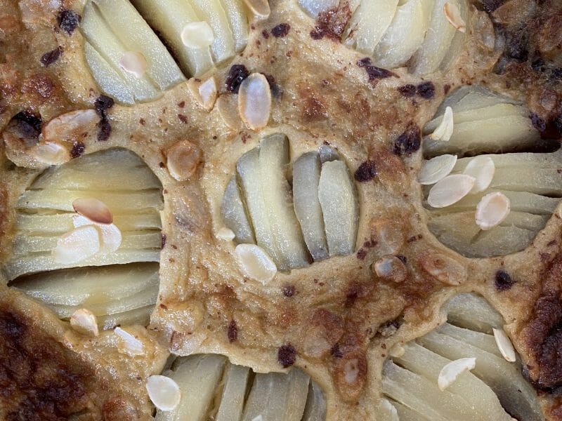 Cliquez pour zoomer ! Tarte aux poires sur lit de chocolat Thermomix par clarissemo