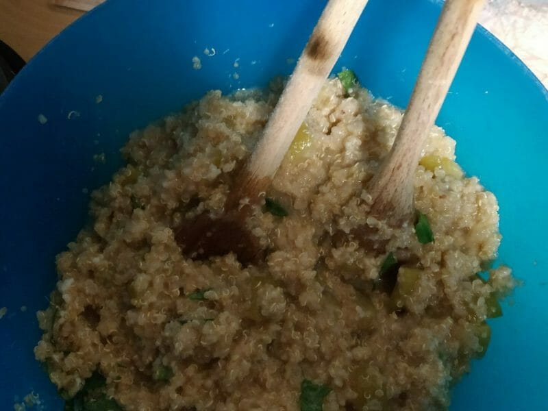 Cliquez pour zoomer ! Risotto de quinoa, courgettes et saumon Thermomix par gizmo35