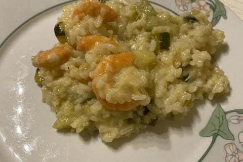 Cliquez pour zoomer ! Risotto courgettes et crevettes Thermomix par virginie_383