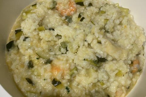 Cliquez pour zoomer ! Risotto courgettes et crevettes Thermomix par virginie_383