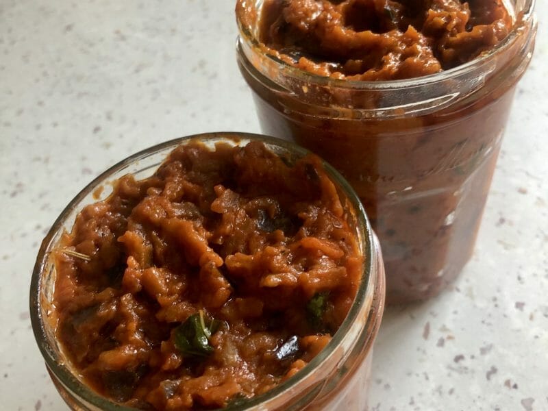 Cliquez pour zoomer ! Tartinade d’aubergines et tomates Thermomix par ccile91