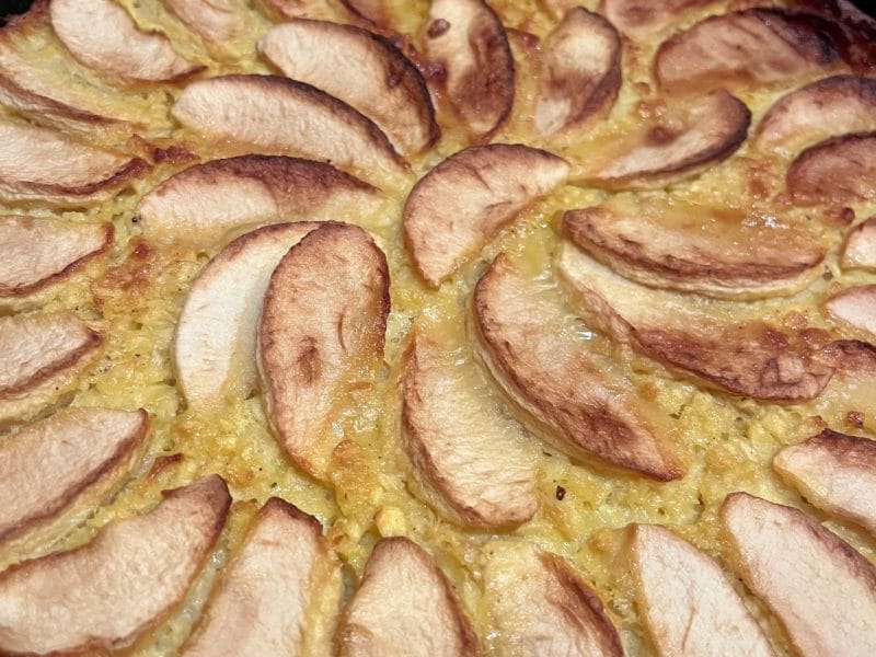Cliquez pour zoomer ! Tarte aux pommes sans pâte Thermomix par ccile91