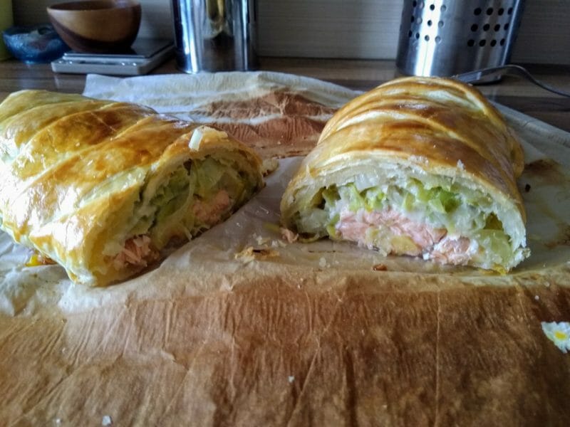 Cliquez pour zoomer ! Feuilleté saumon et poireaux Thermomix par cloe_31
