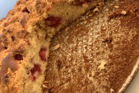 Cliquez pour zoomer ! Crumb cake framboises Thermomix par Rachou
