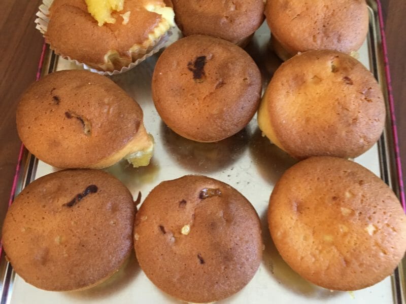 Cliquez pour zoomer ! Fondants au citron, coeur de lemon curd Thermomix par Yaya doudou