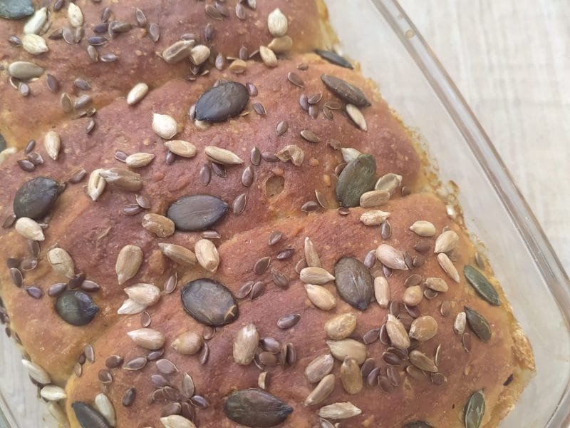Cliquez pour zoomer ! Pain de mie aux blancs d’oeufs et aux graines de céréales Thermomix par aurele03