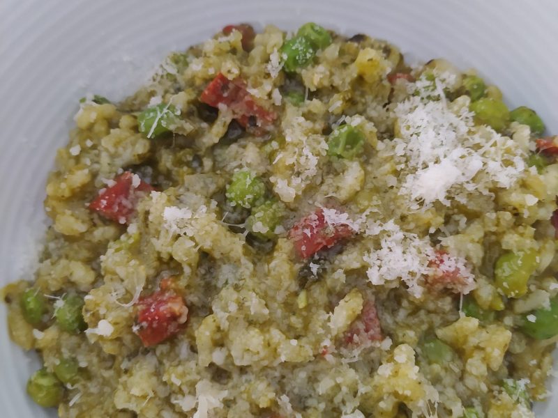 Cliquez pour zoomer ! Risotto aux épinards et petits pois Thermomix par aurele03