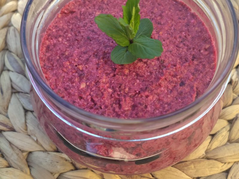 Cliquez pour zoomer ! Tartinade betterave, noix de cajou et parmesan Thermomix par aurele03